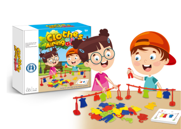 現貨區 晾衣服專注力平衡遊戲 64515