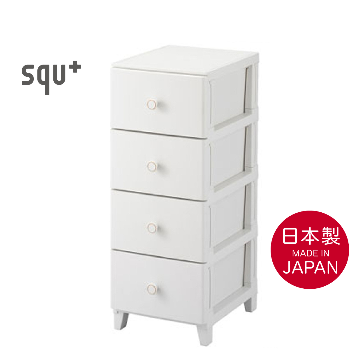 日本品牌 SANKA 4層抽屜儲物櫃 (H88 x W34 x D45cm) -231615 / 622 / 639