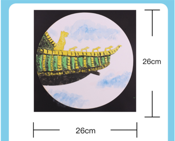 DIY彩繪飛簷景色貼畫 M1465