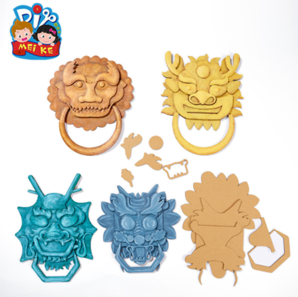 DIY立體塗色鎮宅門鎖材料包 M7053