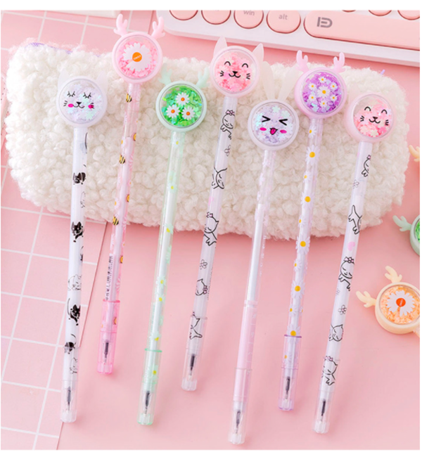 卡通亮片中性筆 A591