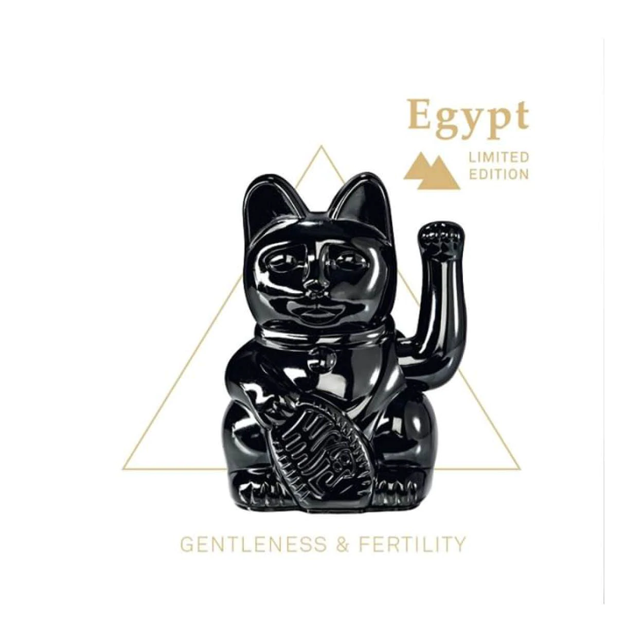 現貨｜[埃及特別版] 德國直送 🇩🇪 DONKEY 招財貓 Lucky Cat - Glossy Black 亮黑色 慷慨、富裕 牡羊座｜Maneki-Neko