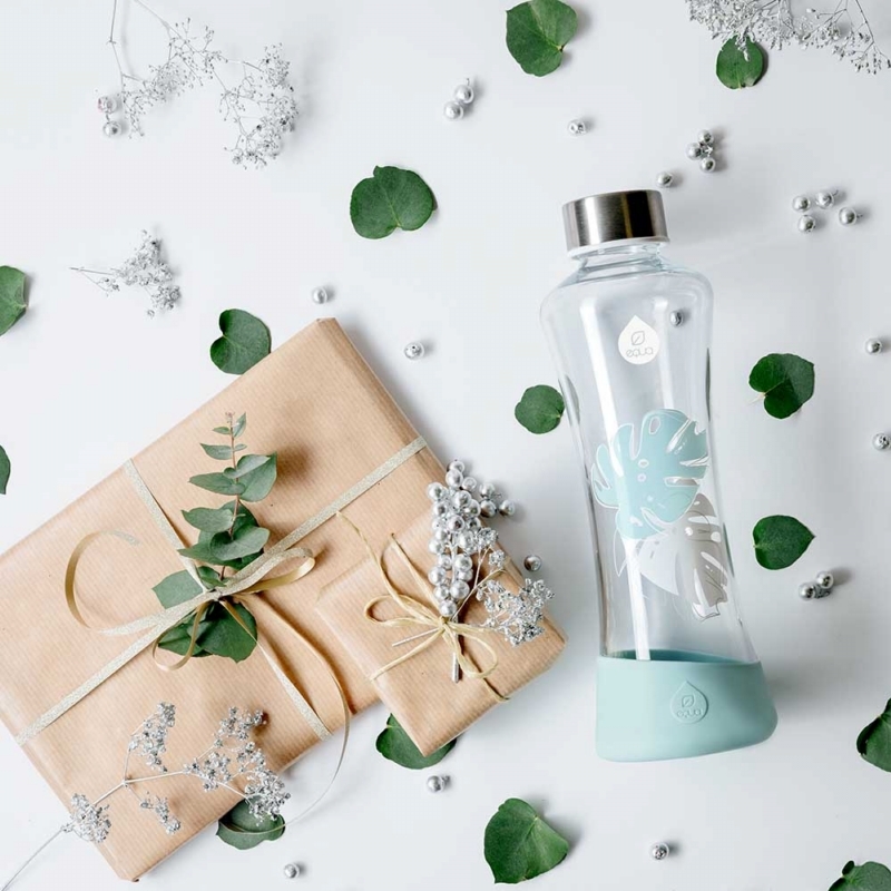 斯洛維尼亞 EQUA｜沁藍 耐熱曲線玻璃瓶  550ml