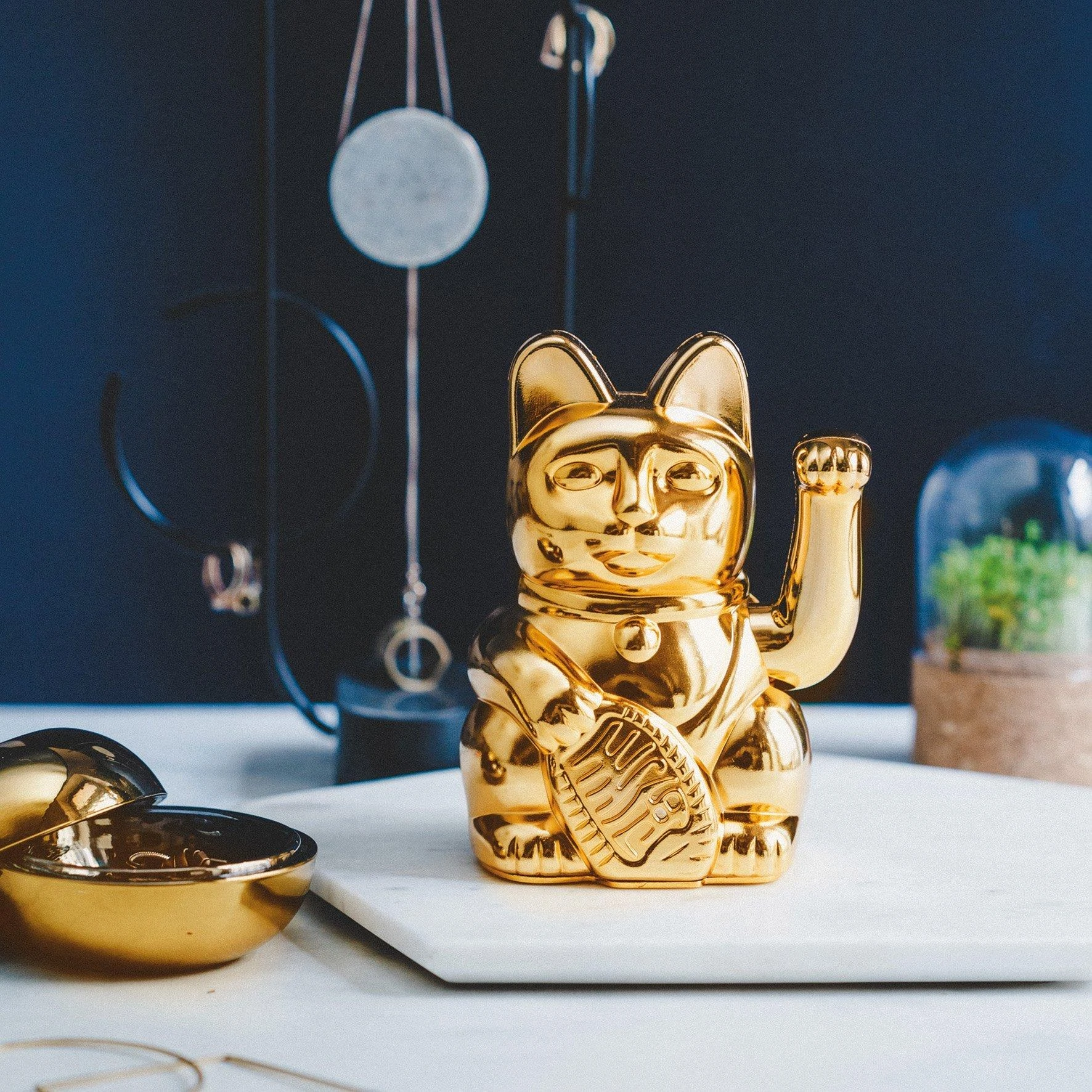 [埃及特別版] 德國直送 🇩🇪 DONKEY 招財貓 Lucky Cat - Glossy Gold 黃金色 公義 獅子座｜Maneki-Neko