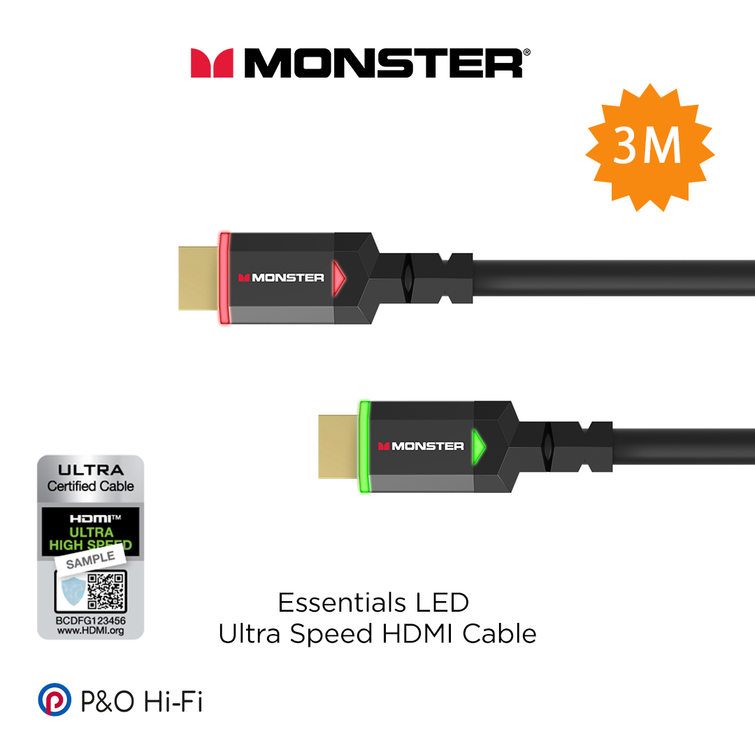 Monster 怪獸線 Essentials LED HDMI 2.1銅線 (3米)