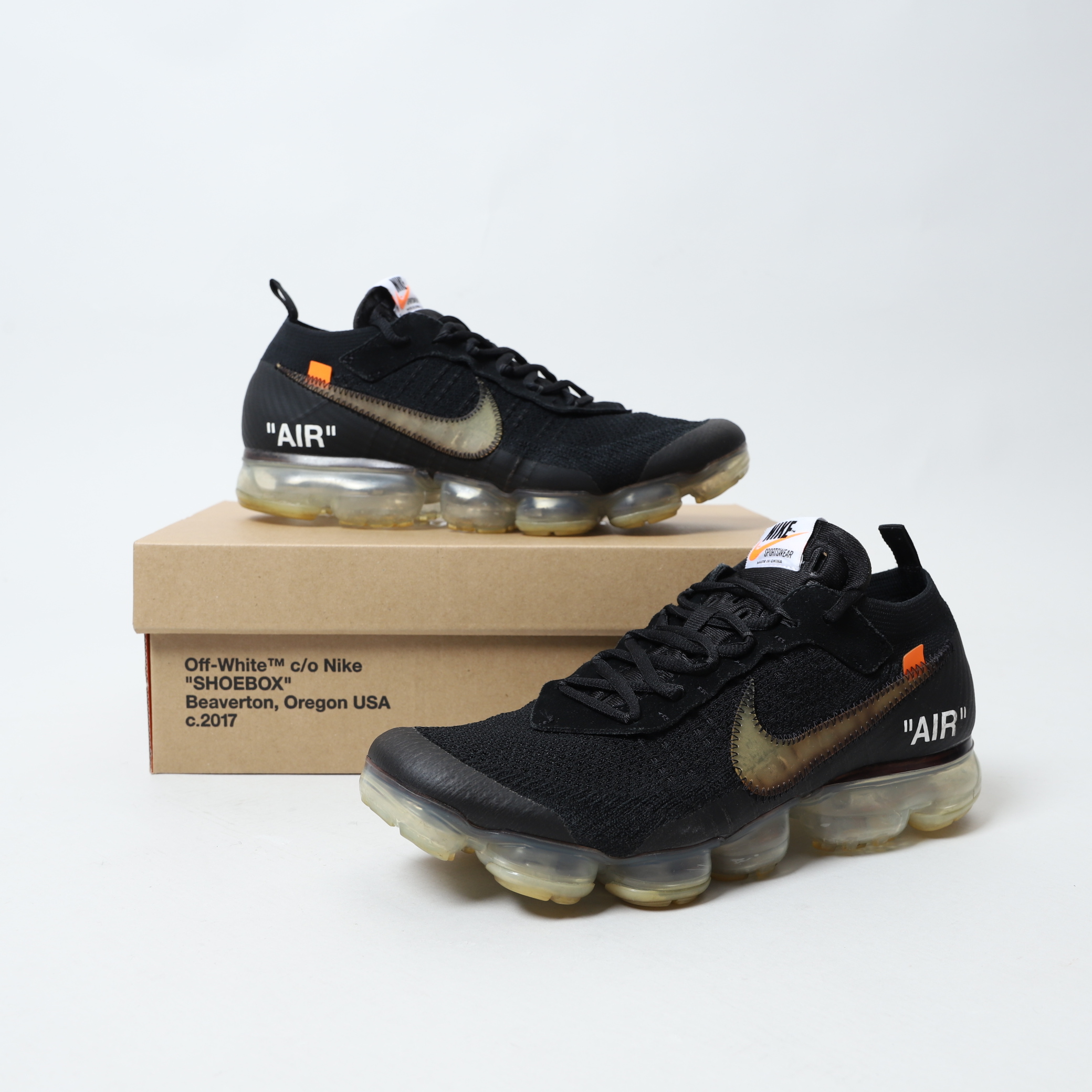 二手商品US11/29CM】Off-White x Nike Air VaporMax Fx 黑色氣墊