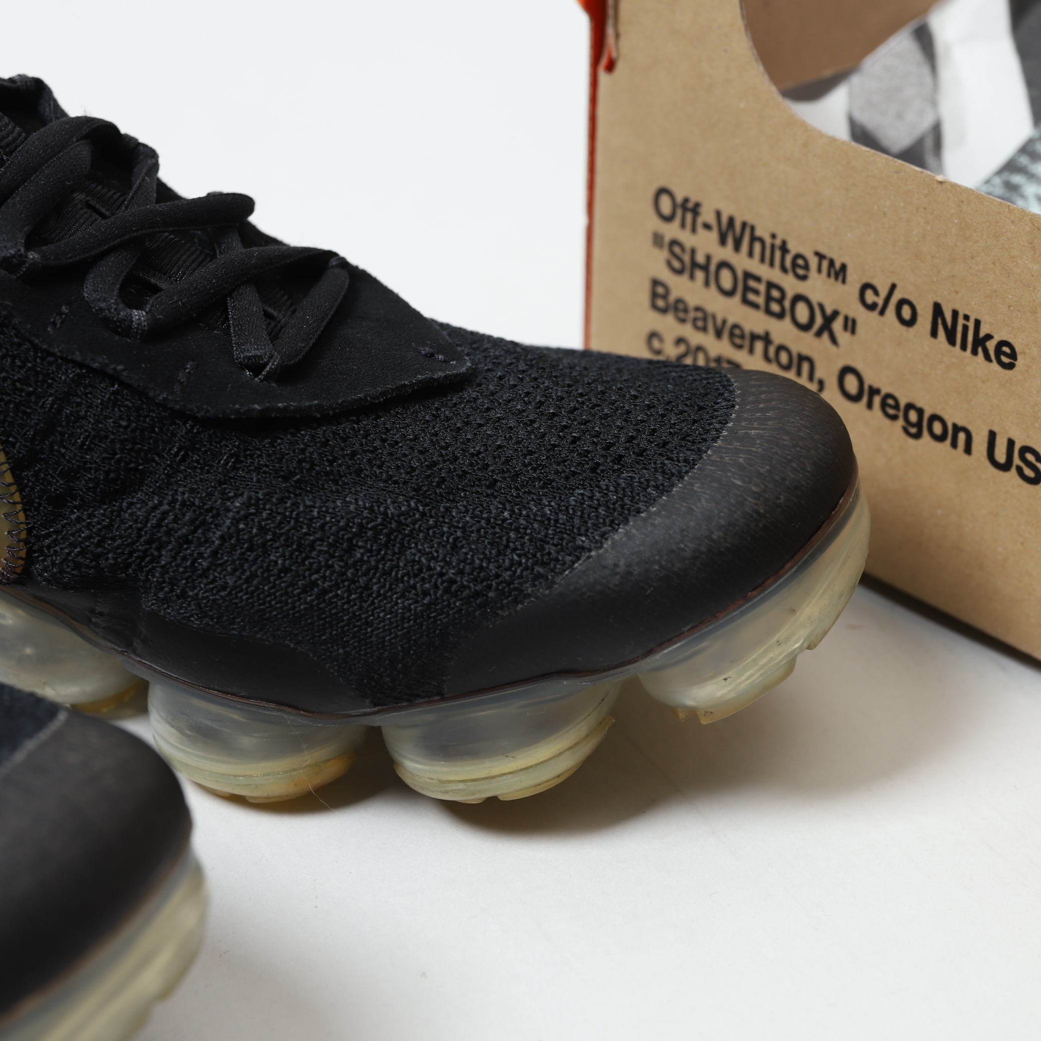 二手商品US11/29CM】Off-White x Nike Air VaporMax Fx 黑色氣墊