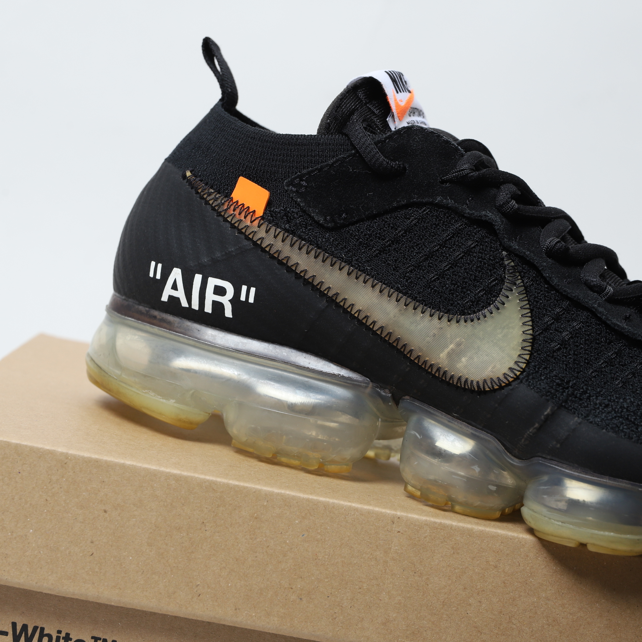 二手商品US11/29CM】Off-White x Nike Air VaporMax Fx 黑色氣墊