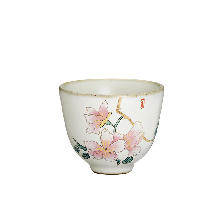 汝黃釉-山茶花單杯(80ml)2入