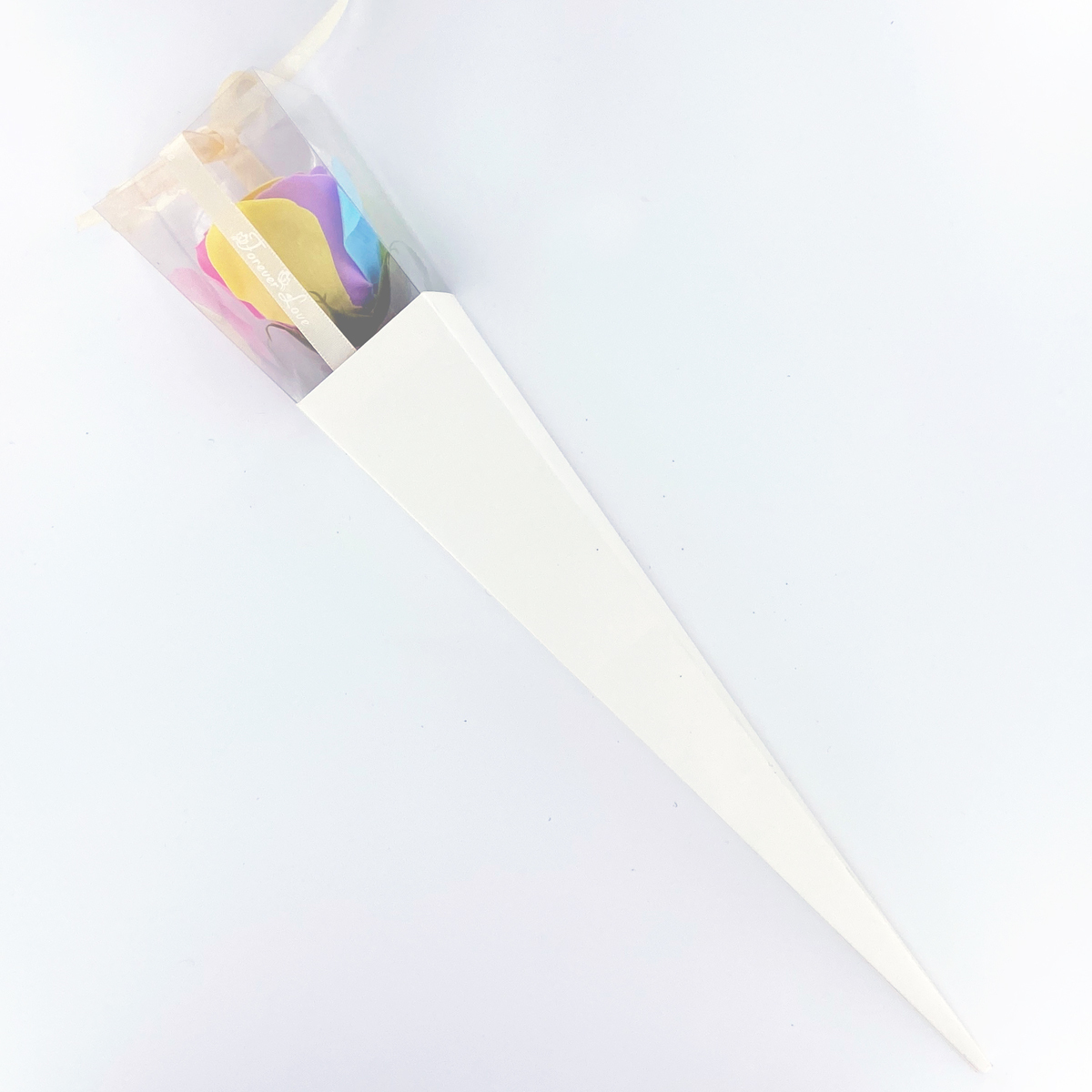 七色彩虹玫瑰香皂花【一物多用】｜淋浴、裝飾擺設、驚喜禮物、精美包裝