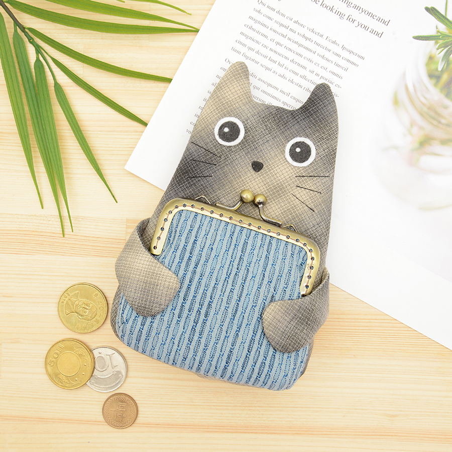 守財貓口金/拉鍊錢包(材料包)