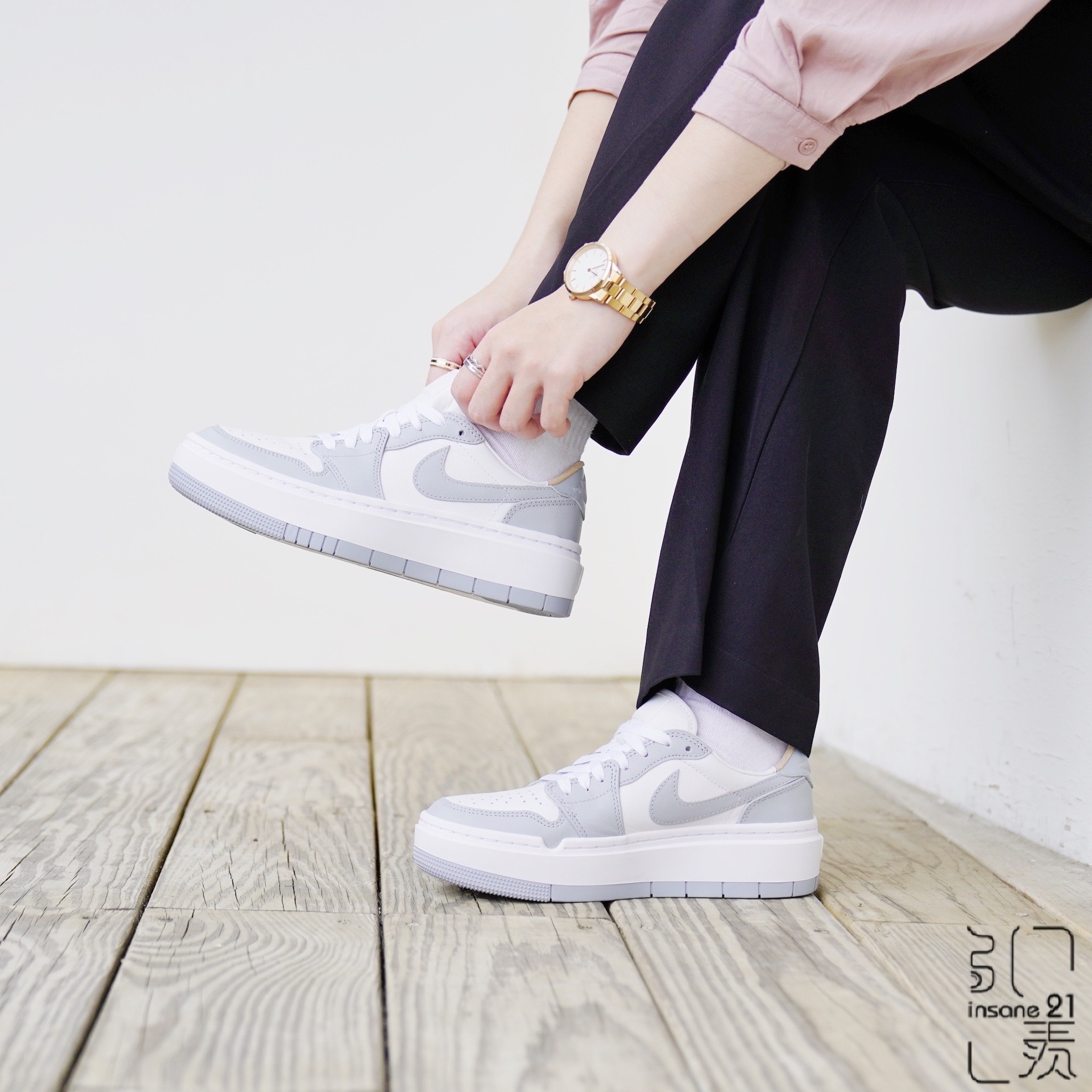 Air Jordan 1 LV8D Elevate SE 低筒厚底小Dior 灰白DH7004-100