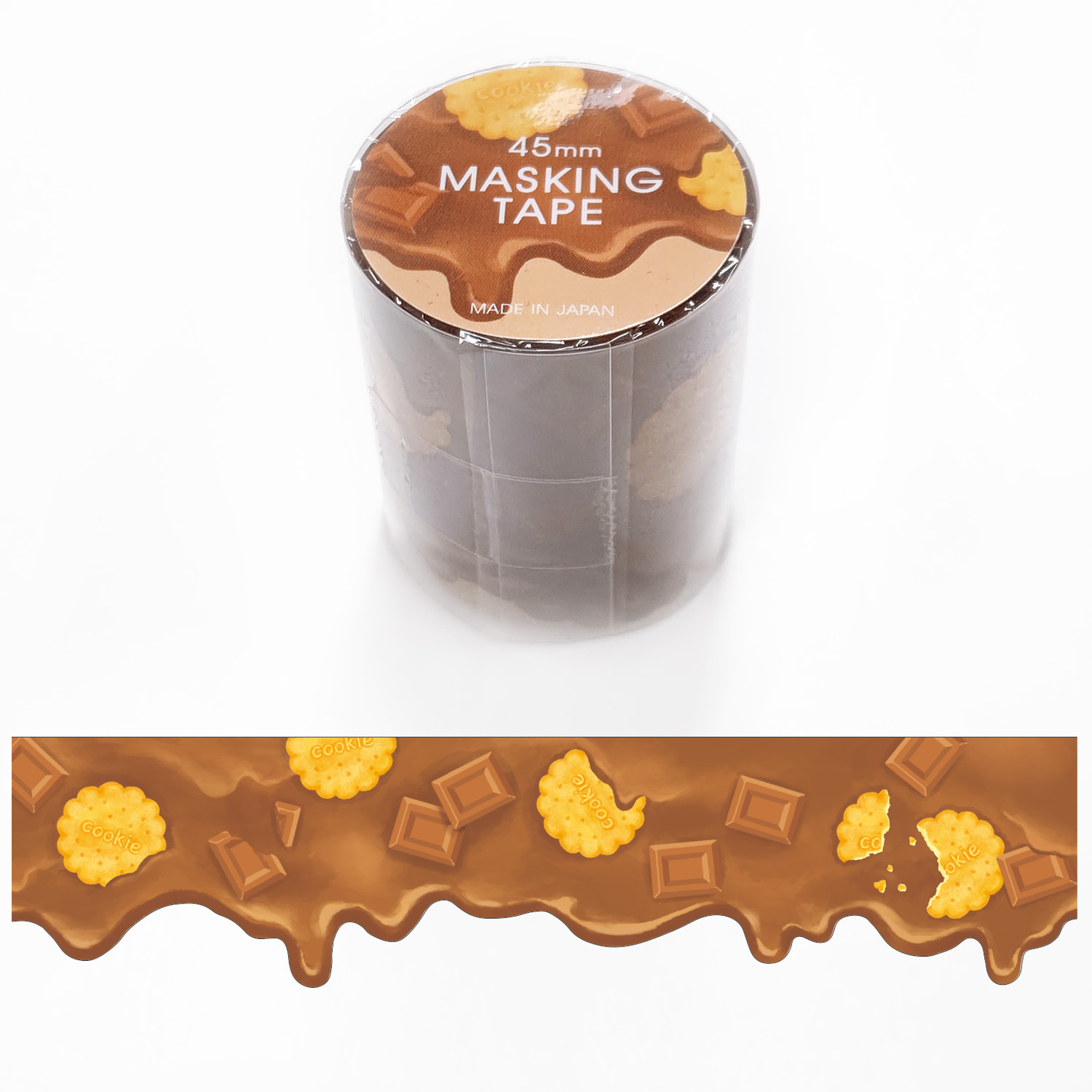 Mind Wave Masking Tape－45mm Die-Cut Series (Japanese Stationery Brand)
