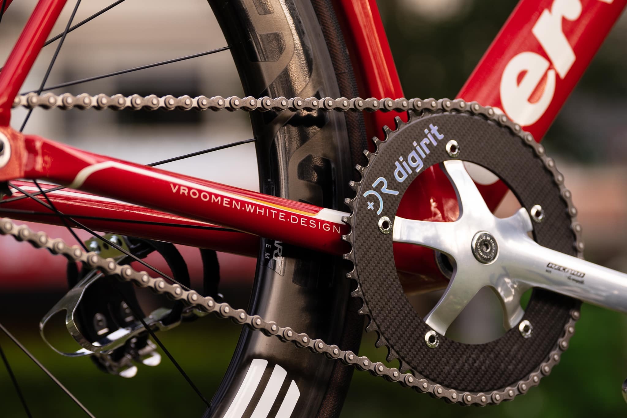 Digirit All Carbon Track Chainring 65 tooth / 5 bolt 144 BCD / 1/8th Pista
