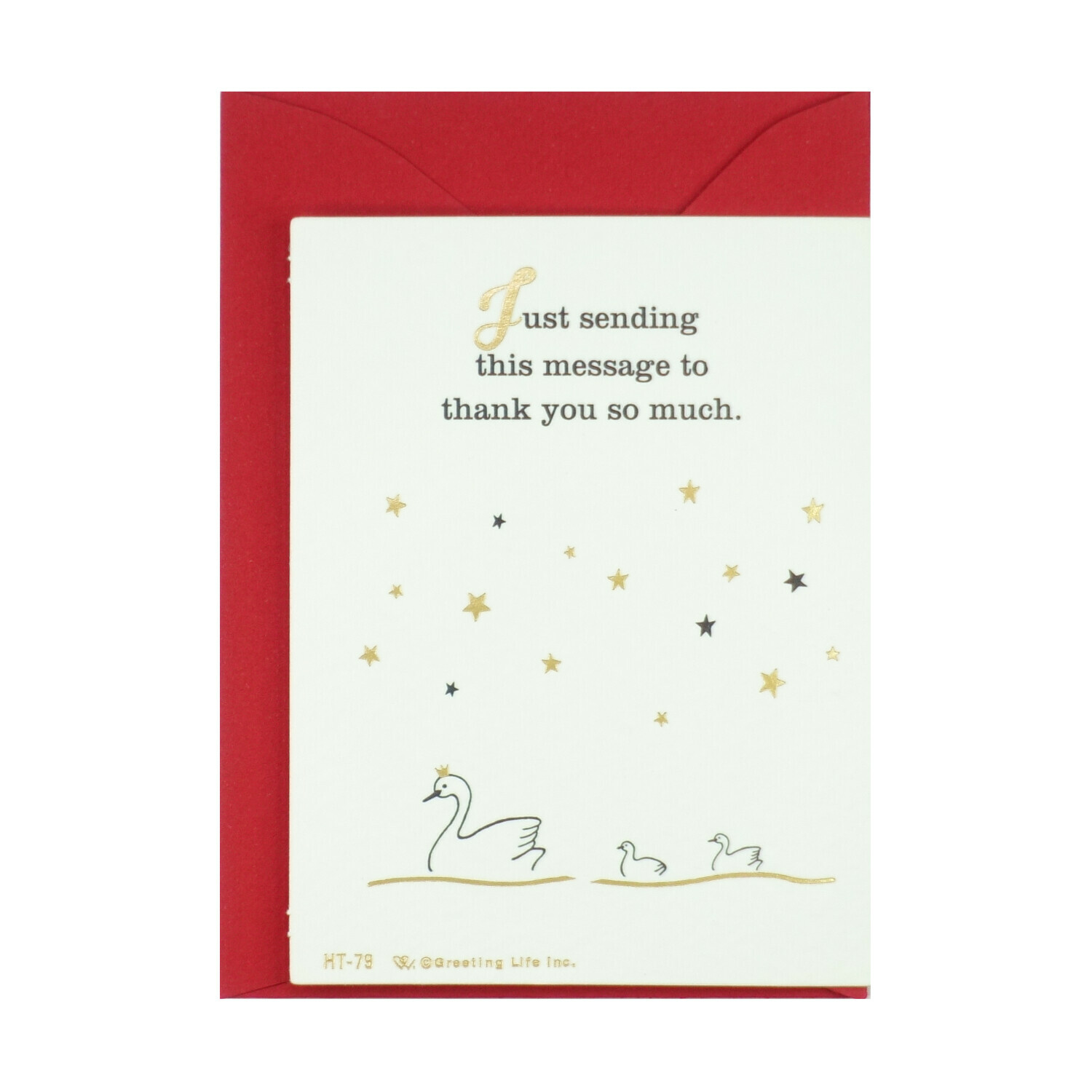 天鵝 感謝卡 萬用卡片｜日本Greeting Life