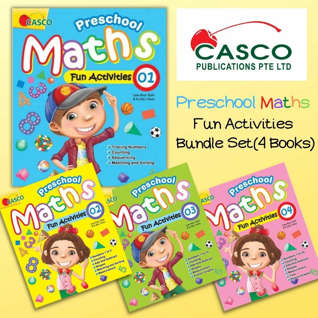 Preschool Maths Fun Activities Set 4 Books