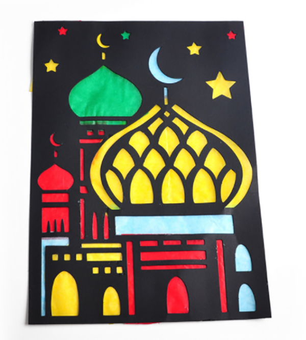 DIY卡紙鏤空貼畫 M1900