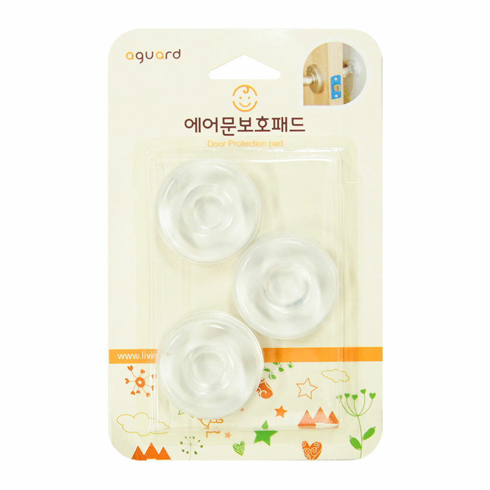 Aguard 門後防撞墊 3個 – 透明