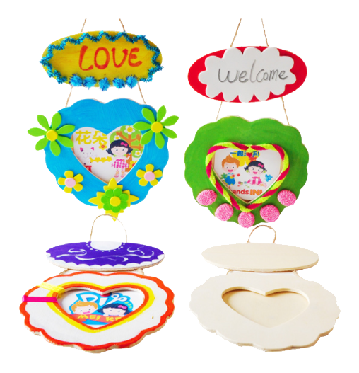 DIY木質愛心掛飾相架 M2084