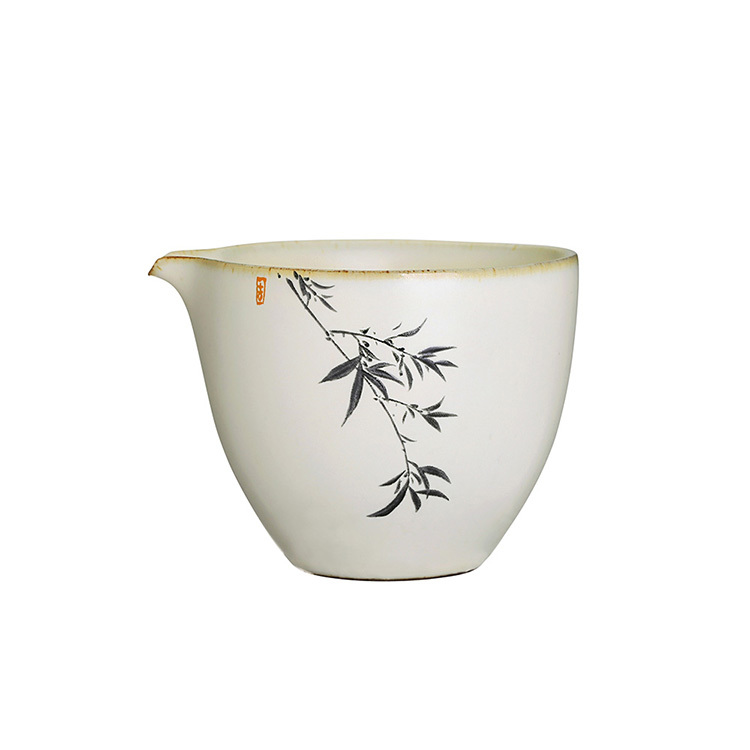 汝黃釉-墨竹茶海(230ml)