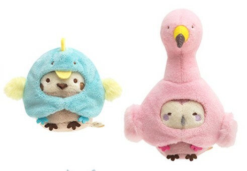 日本限定- 角落生物 動物園限定 紅鶴貓頭鷹&麻雀set