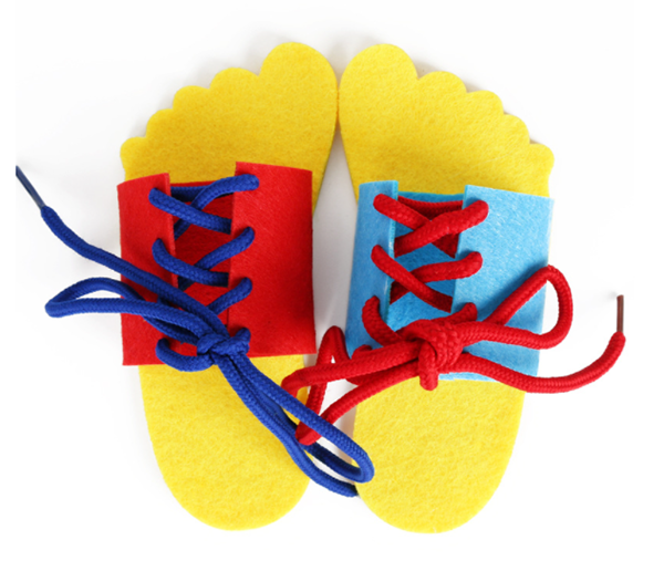 不織布綁鞋帶練習 64716