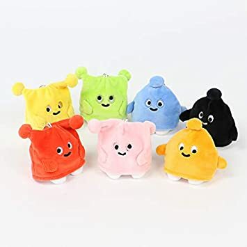 Medashi Bon 絨毛鑰匙圈(橙色/貓耳帽 紅/貓耳帽 綠)