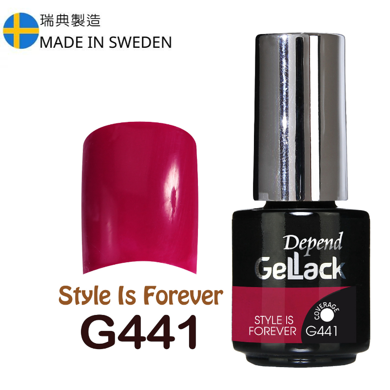 GELLACK GEL甲凝膠 441 莓果玫瑰紅色 (不透明)