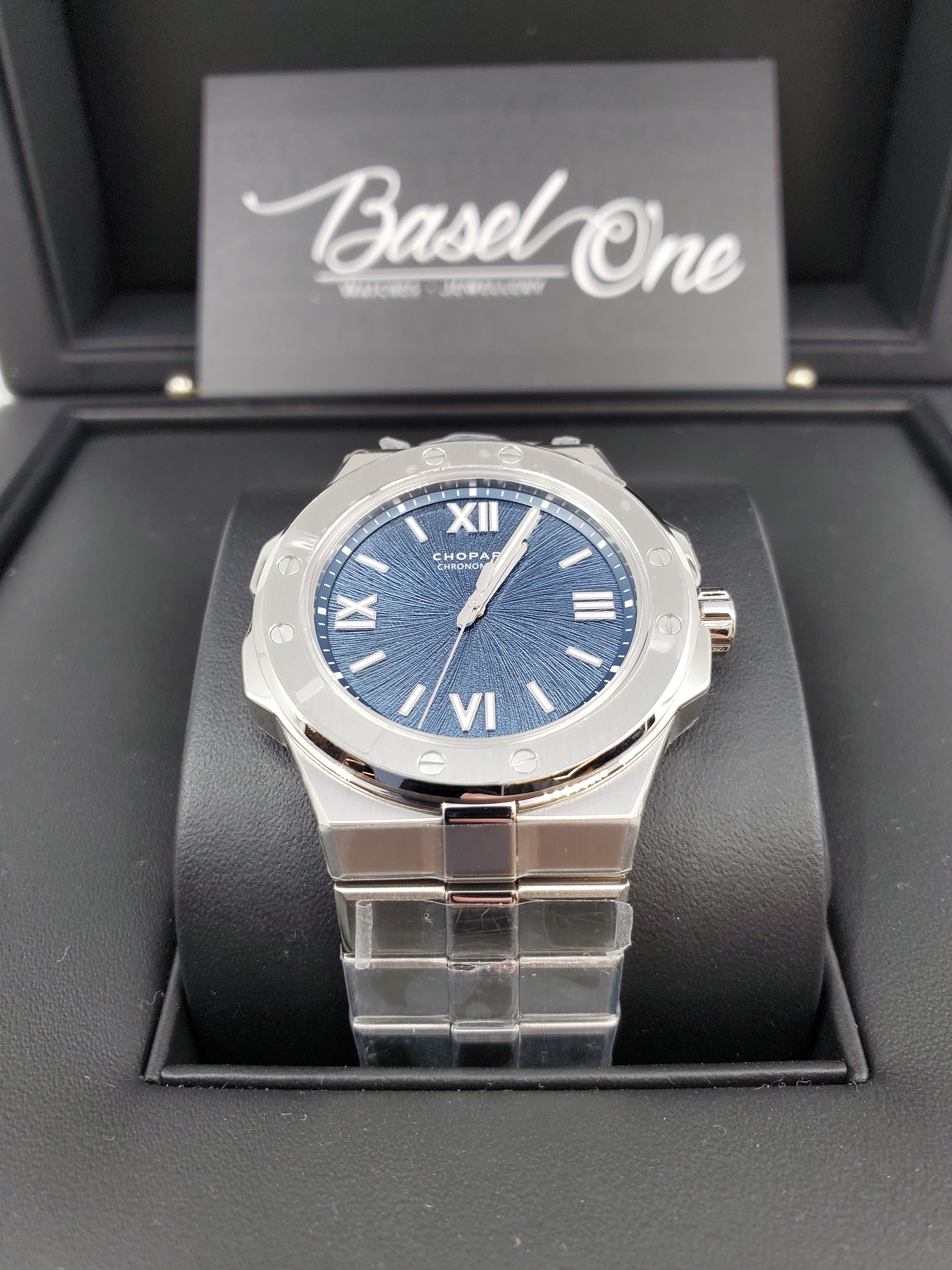 BRAND NEW CHOPARD 298601-3001 BLUE DIAL ALPINE EAGLE SMALL STEEL 36 MM