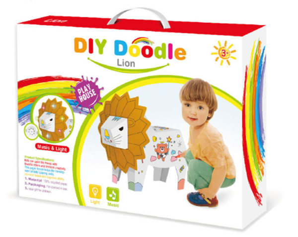 現貨區 DIY塗色繪畫獅子 SM355327