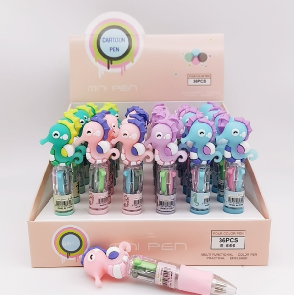 可愛卡通4色原子筆 556