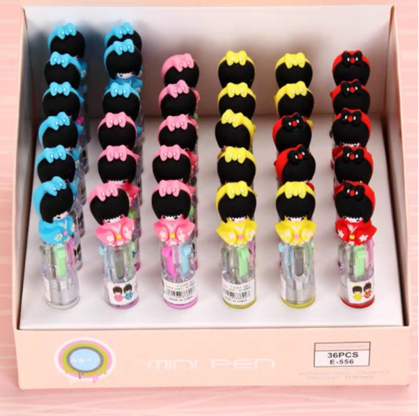 可愛卡通4色原子筆 556