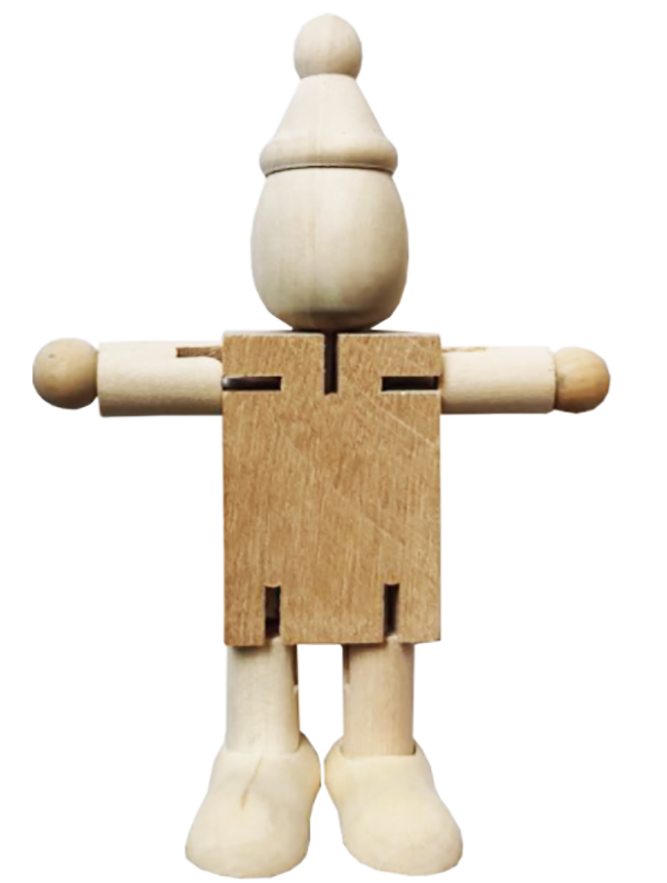 DIY木制塗鴉玩偶 11734