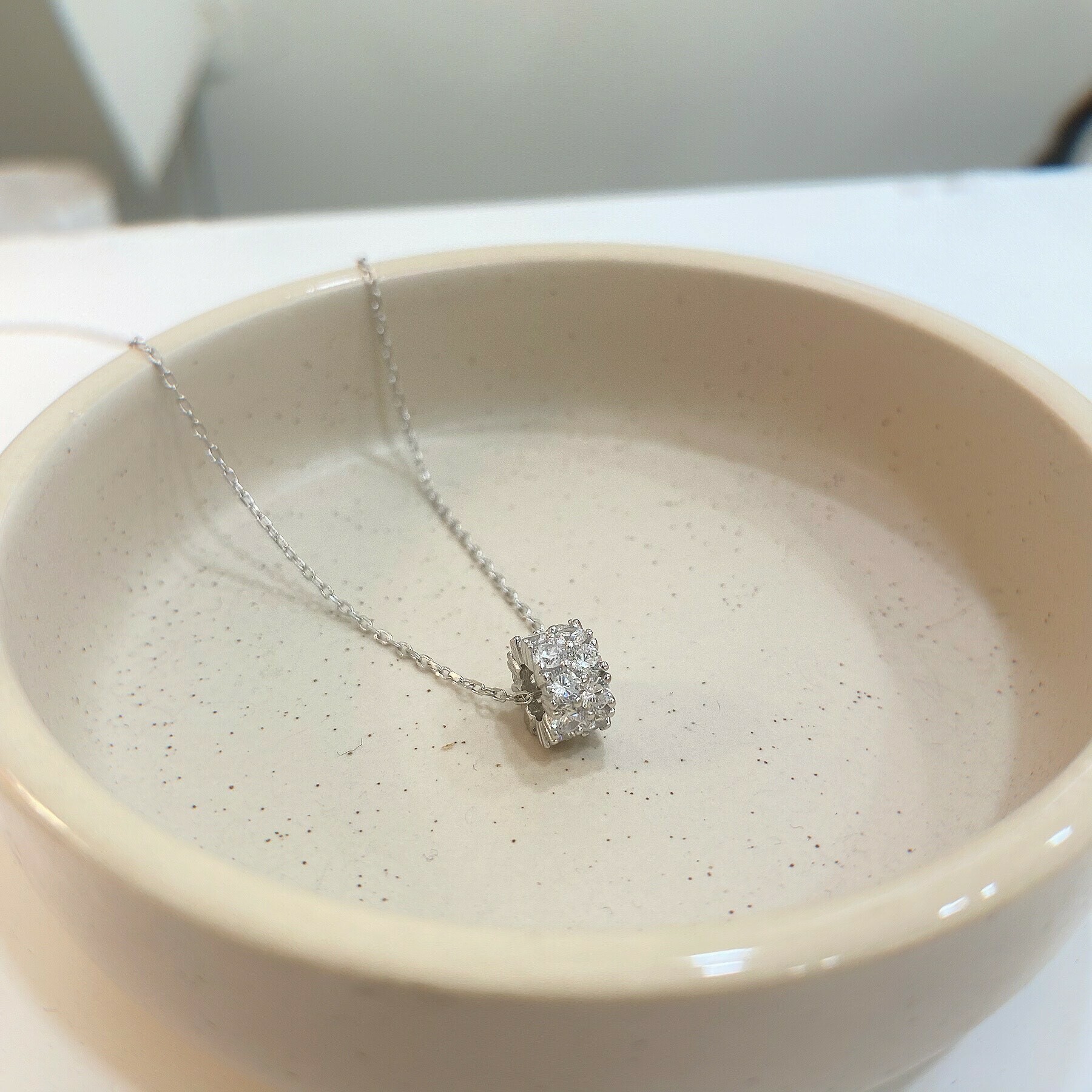 奢華．光圈純銀鎖骨鏈