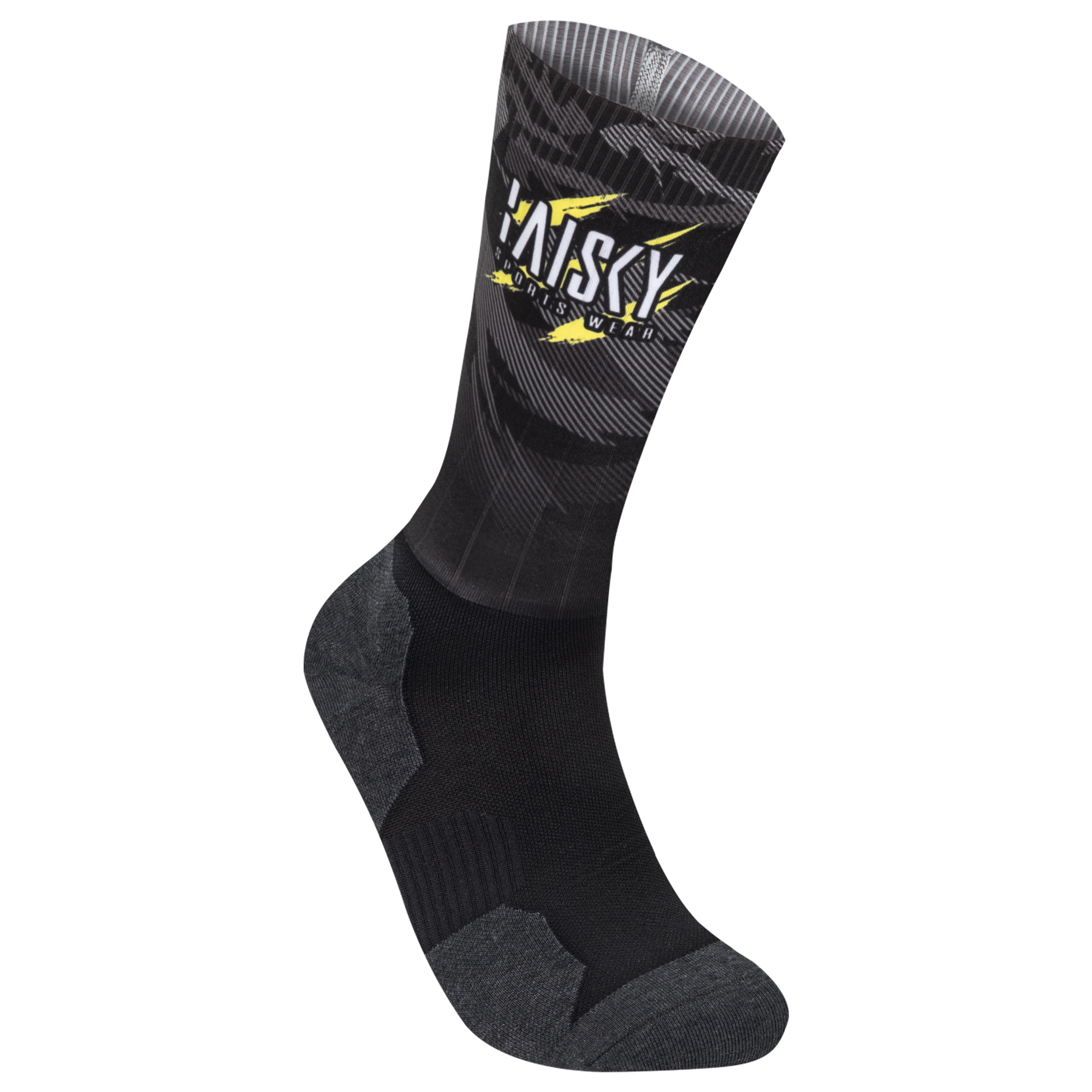 運動空力襪 虎威 黑