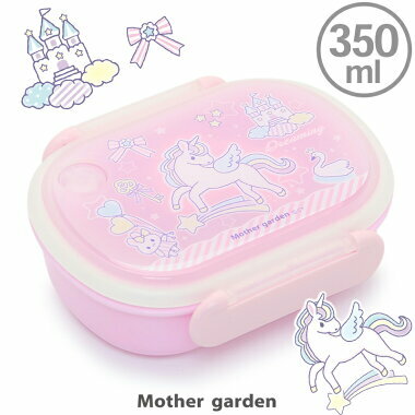 Usamomo萌兔桃桃-便當盒 粉紅獨角獸