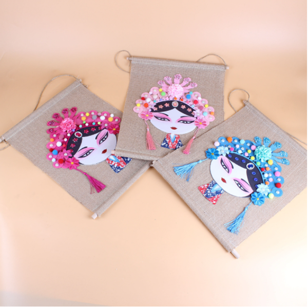 DIY花旦臉譜掛飾材料包 DIY4631