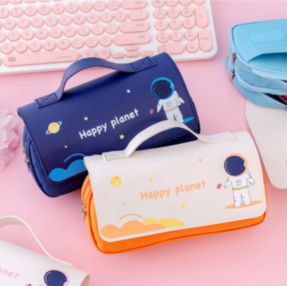 快樂星球大容量筆袋 WJLBD0005