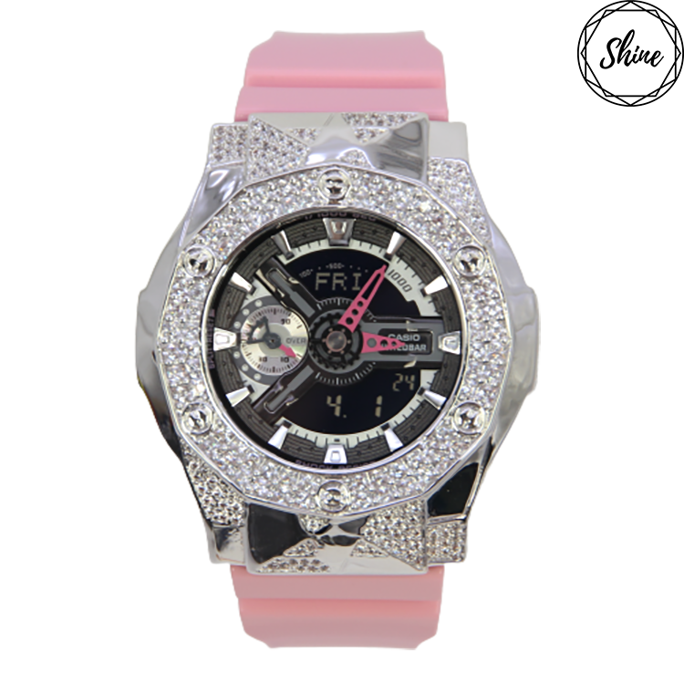 銀色 Mini-G 改裝手錶 GMA-S110MP-4A2 - 尋星