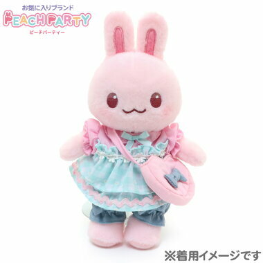 Usamomo萌兔桃桃-絨毛娃娃更衣配件-雪紡上衣 &短褲 43cm專用