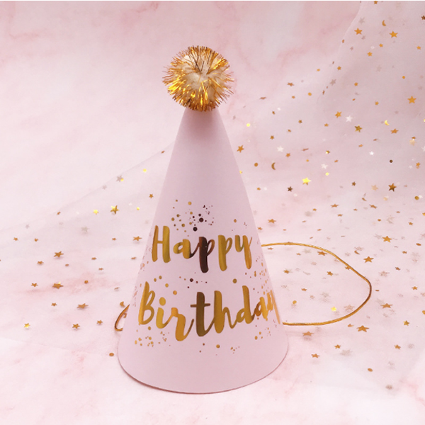 現貨區 毛絨球生日帽 62429