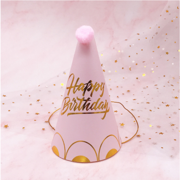 現貨區 毛絨球生日帽 62429