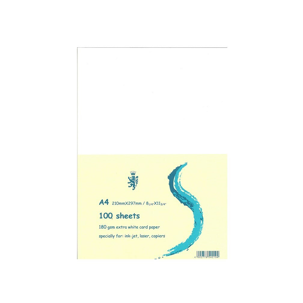 A4 白卡紙 厚身紙 (180gsm/210gsm) (1包100張)