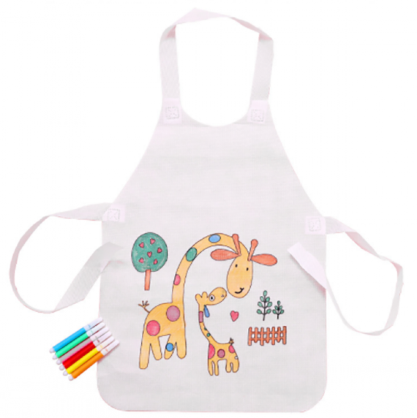 DIY卡通塗色圍裙 63959