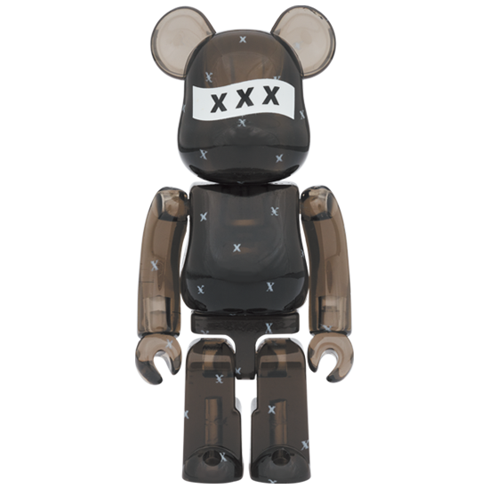 BE@RBRICK | 100%+400% XXX Clear Black 】