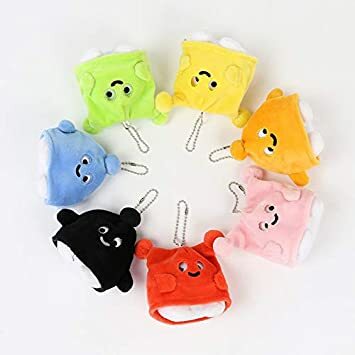 Medashi Bon 絨毛鑰匙圈 黑色