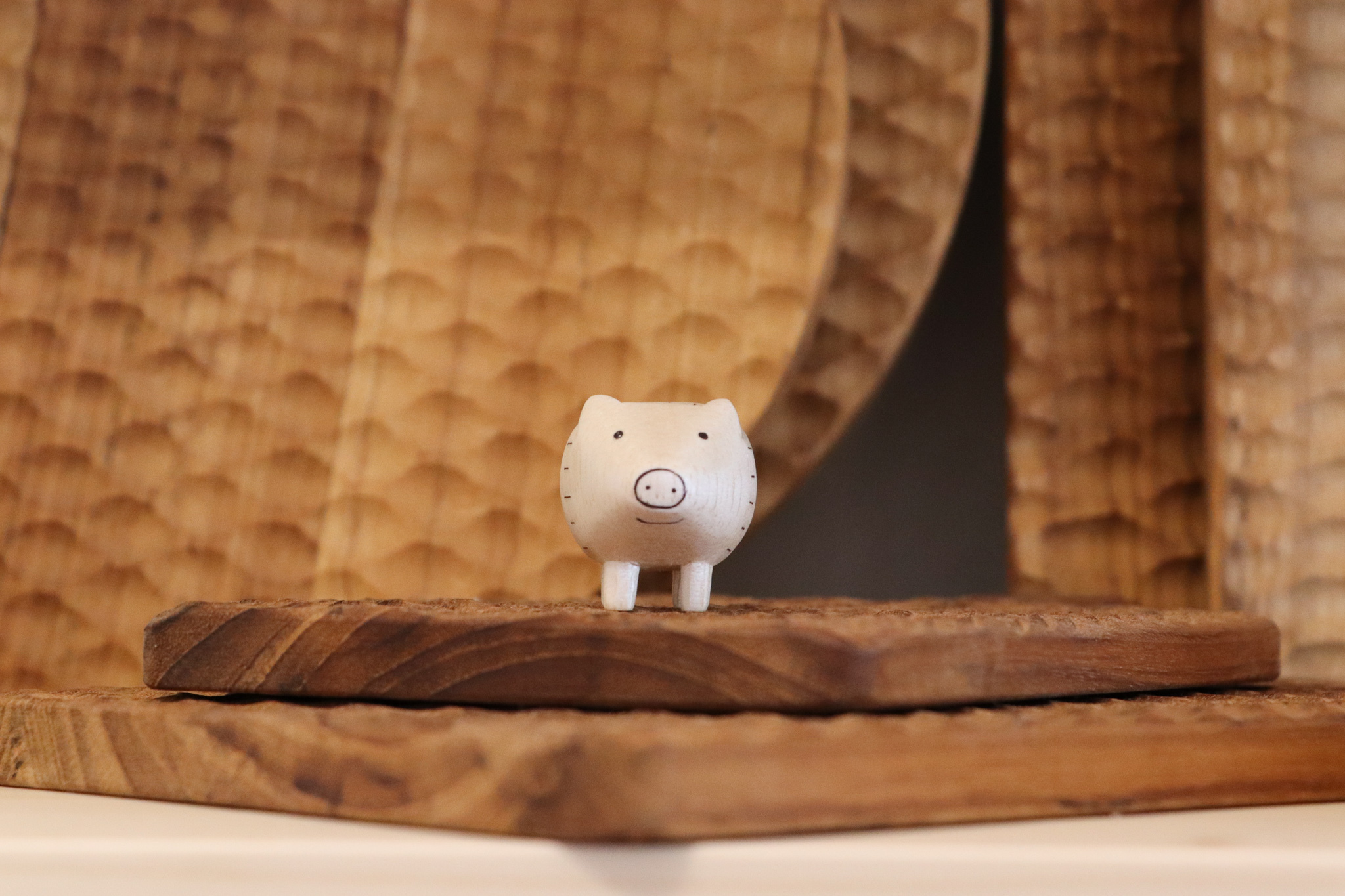 T-lab 小山豬 木雕