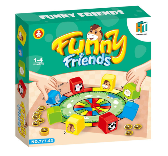 現貨區 動物面對面轉盤拆牆遊戲 777-43