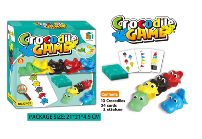 現貨區 鱷魚顏色排列桌遊777-37
