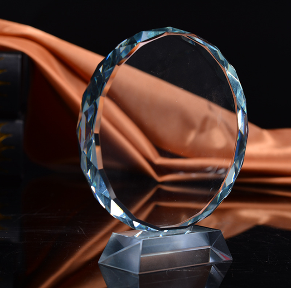 太陽花水晶獎座 10-15CM CC2